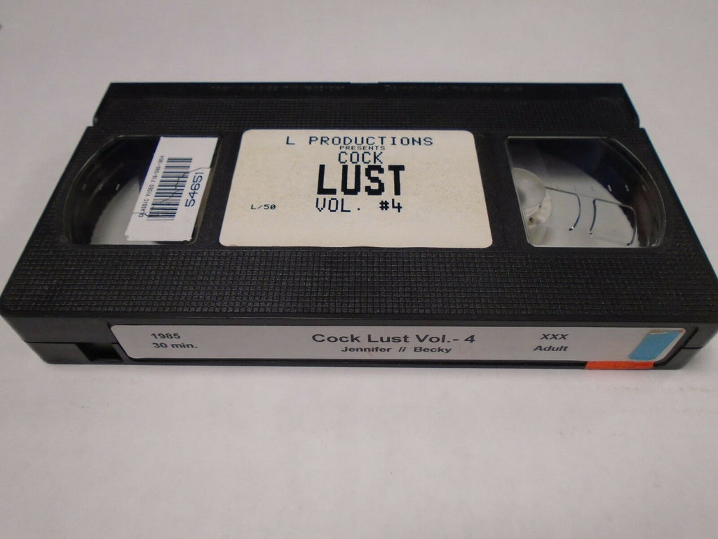 Cock Lust Vol 4 Jennifer Becky 1985 30mins Adult VHS 011119AMP