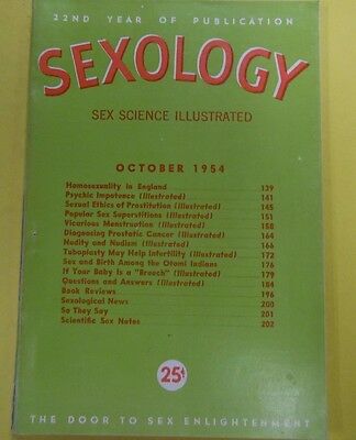Sexology Adult Digest Nudity & Nudism October 1954 Illustrated 070813lm-epa