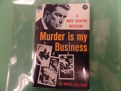 Murder Is My Business Adult Novel by Brett Halliday 1958 032016lm-ep