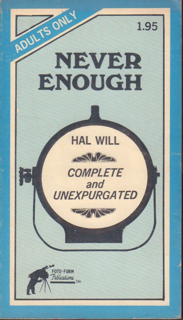 Never Enough Hal Will Foto-Form 1969 Adult Book 041818DBEP