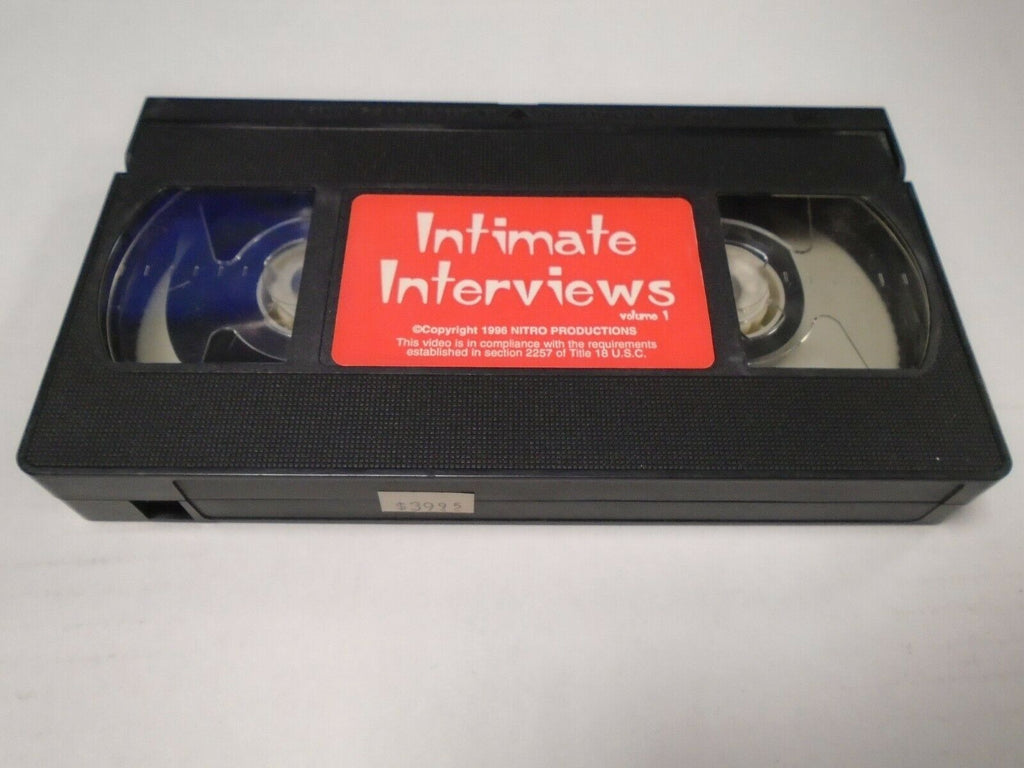 Intimate Interviews Vol 1 1996 Nitro Prod Adult VHS 051019AMP2