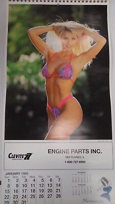 Mermaids 1995 Advertising Wall Calendar Clevite Engine Parts Inc. 103017lm-ep