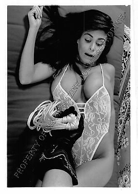 Adult 1990s B&W Photo 5x7 Bondage MILF Ashley Renee Bound and Dominated 243PP