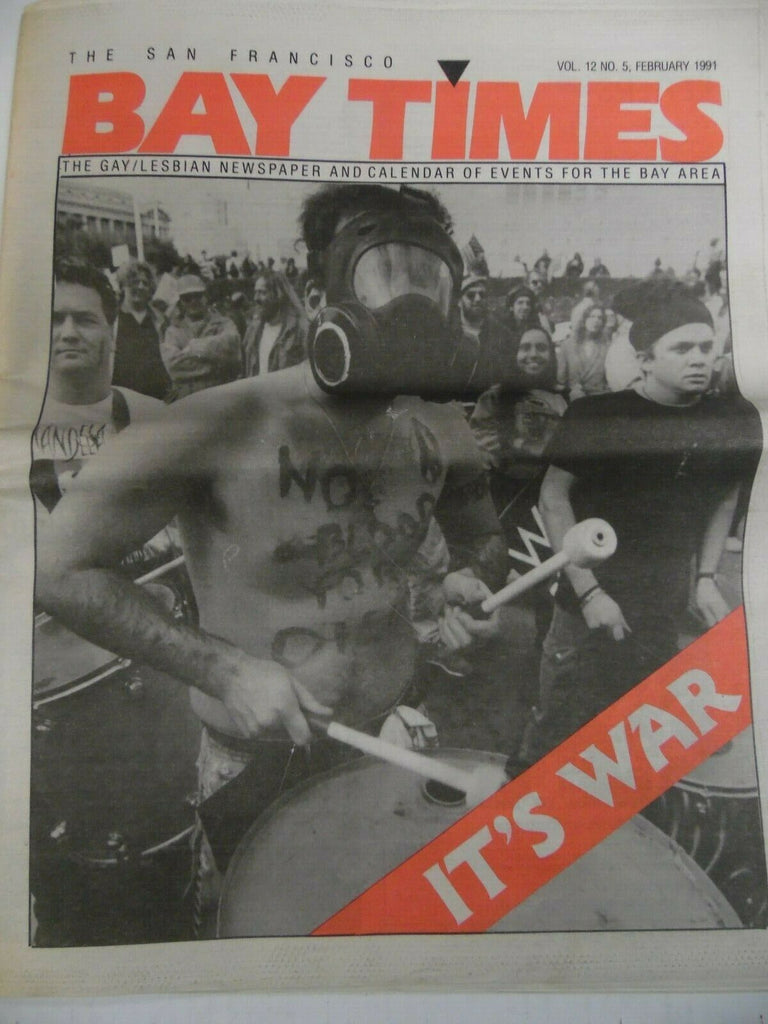 Bay Times Gay & Lesbian Newspaper It's War February 1991 042919lm-ep3 - Used