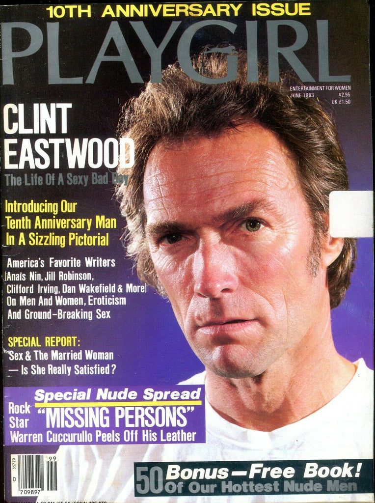 Playgirl Magazine Clint Eastwood June 1983 10th Anniversary Issue 111619lm-ep