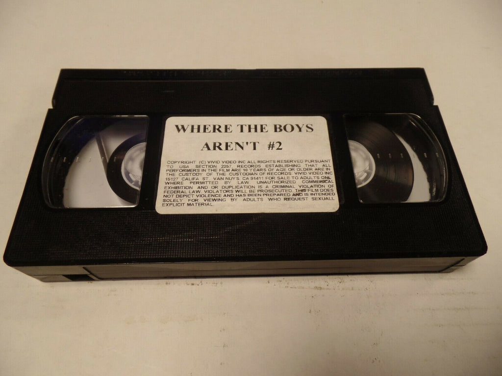 Where the Boys Aren't #2 Vivid Video Adult VHS 051719AMP2