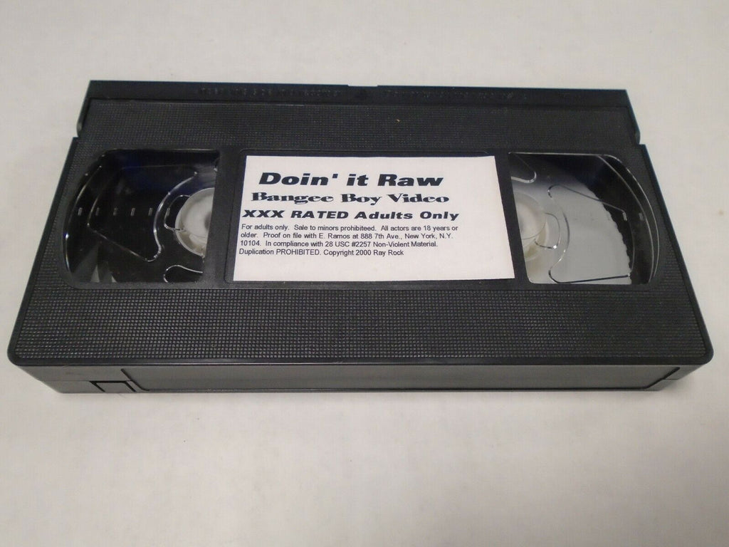 Doin it Raw Bangee Video 2000 Ray Rock Gay Male Adult VHS 081919AMP