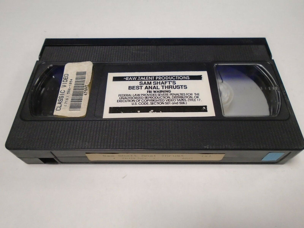 Sam Shaft's Best Anal Thrusts Jackie Solo Raw Talent Adult VHS 022119AMP3