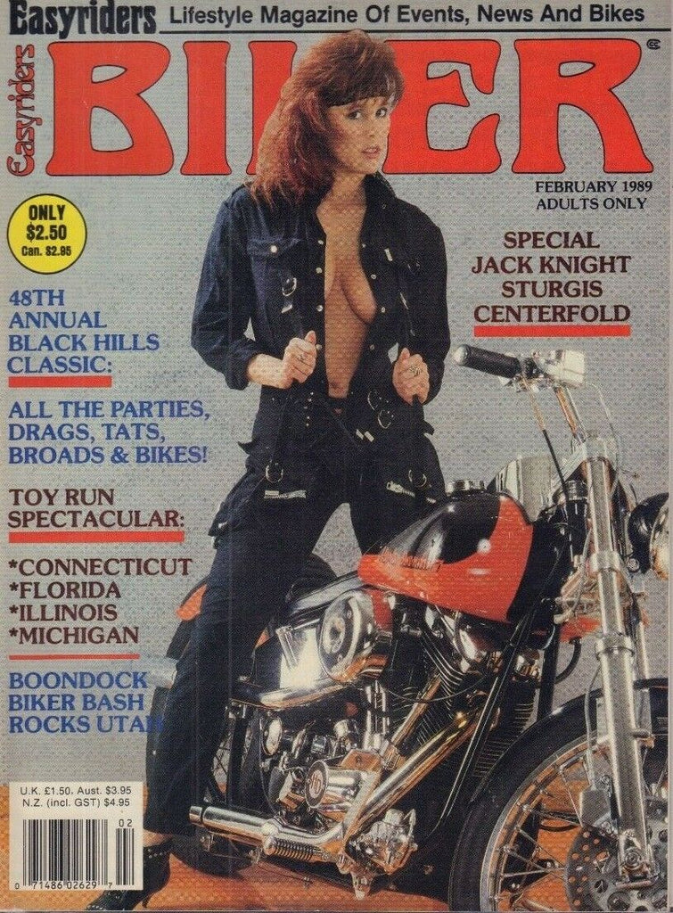 Easyriders Biker Adult Magazine Jack Knight Sturgis February 1989 051618REP
