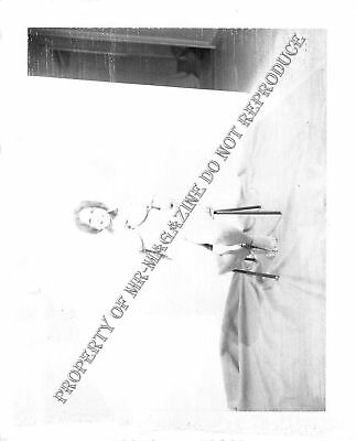 Adult Vintage B&W Photo 4x5 Bondage Beautiful Brunette Bound & Dominated 204HU