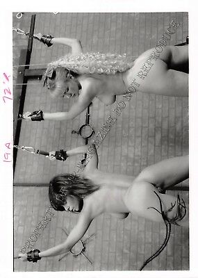 Adult Photo Vintage B&W 5x7 HOM Bondage Ashley Renee Bound w/ Blonde SEXY 27HG