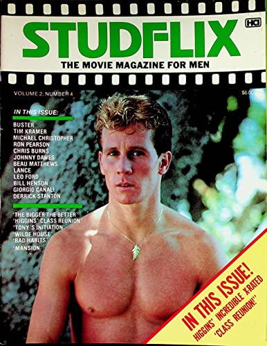 Studflix Gay Men's Magazine Coverguy Ron Pearson/Leo Ford vol.2#4 1984