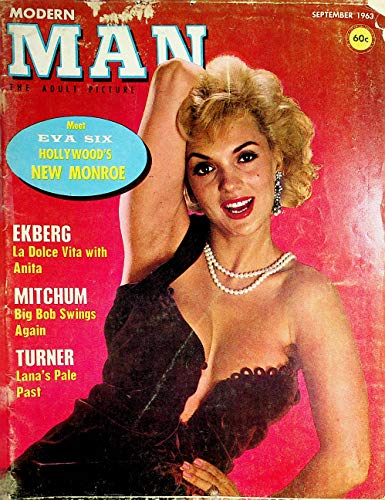 Modern Man Magazine Eva Six the New Monroe / Anita Ekberg / Lana Turner September 1963