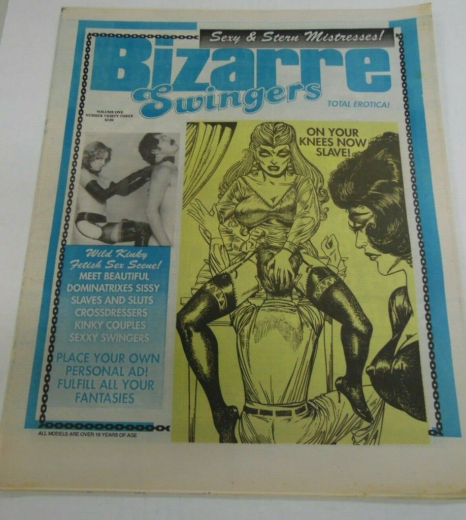Bizarre Swingers Newspaper Sexy & Stern Mistresses vol.1 #33 1990s 121619lm-ep