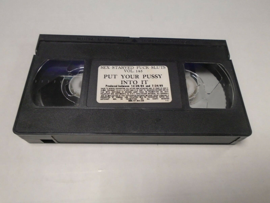 Put Your Pussy Into It 1995 Sex Starved Fuck Sluts V 145 Adult VHS 070419AMP