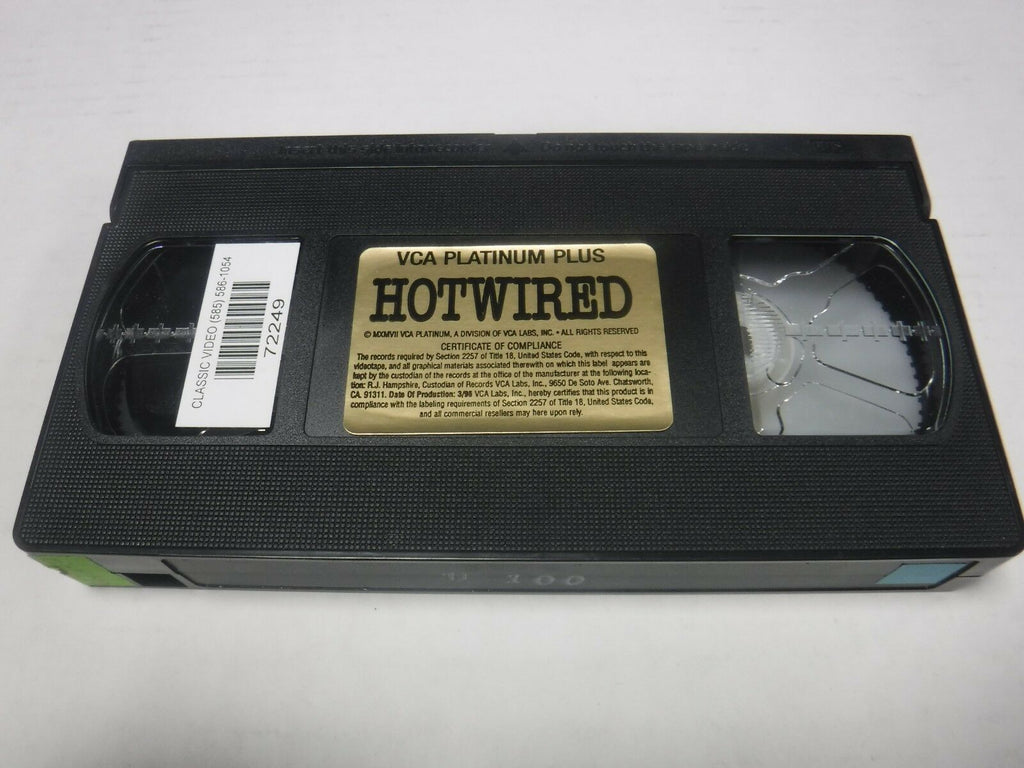 Hot Wired Vanessa Del Rio Jenny Baxter 1985 58mins Adult VHS 010219AMP