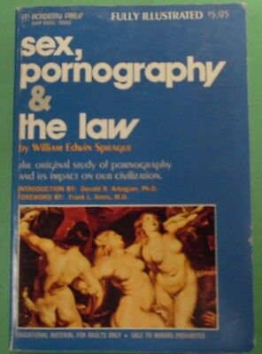 Sex, Pornography & The Law Adult Book 1970 by William Sprague 050817lm-ep