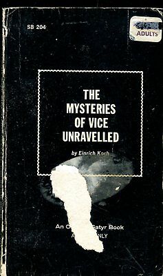The Mysteries Of Vice Unravelled Novel by Einrich Koch 1968 032818lm-ep
