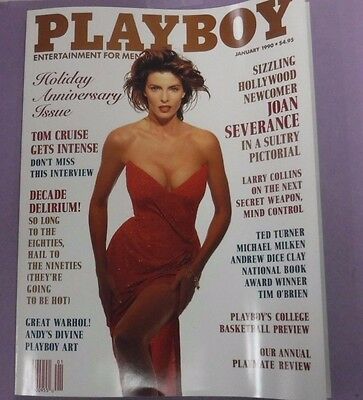 Playboy Magazine Joan Severance January 1990 Holiday w/cf 032013lm-epa