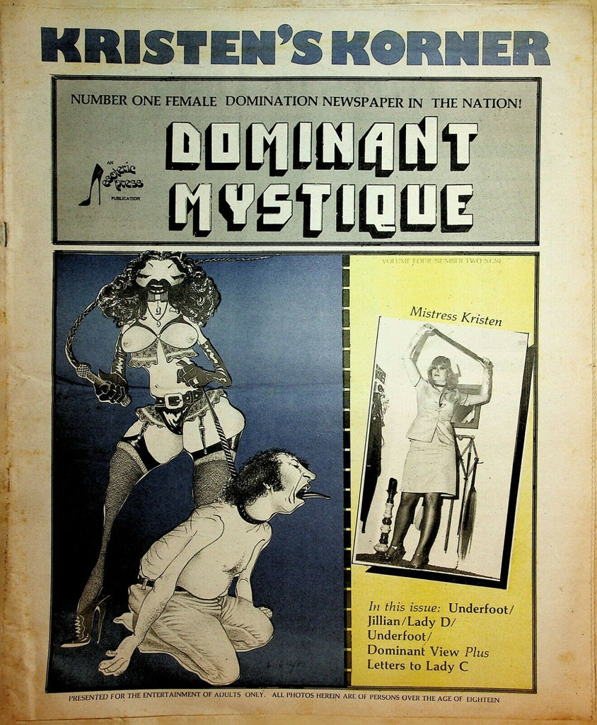 Dominant Mystique Newspaper Lady D vol.4 #2 1983 022120lm-ep