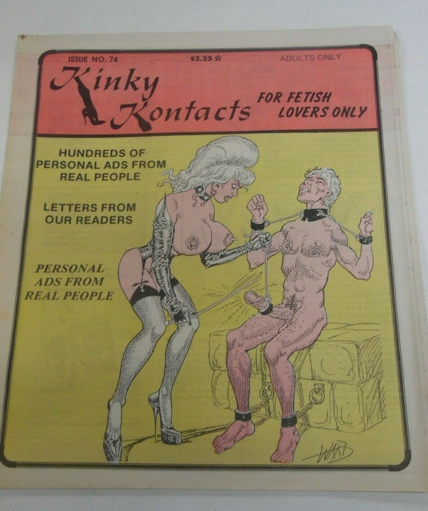 Kinky Contacts Fetish Newspaper #74 1990's 120919lm-ep