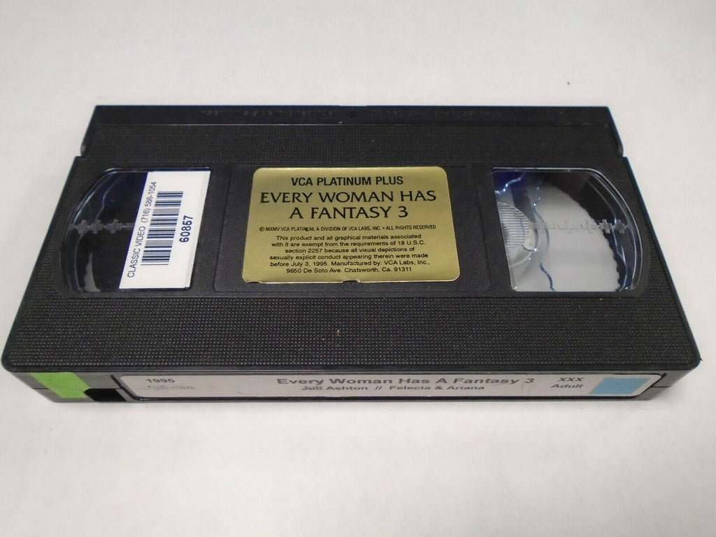 Every Woman Has a Fantasy Part 3 1995 Juli Ashton Adult VHS 021919AMP
