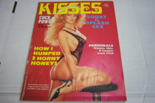 Kisses Busty Adult Magazine "Squat & Splash Sex" January 1990