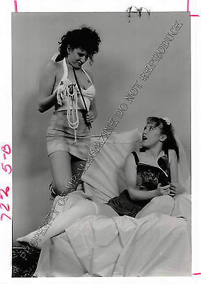 Adult 1990s B&W Photo 5x7 Bondage Beautiful Lesbian Bound & Dominated 158NA