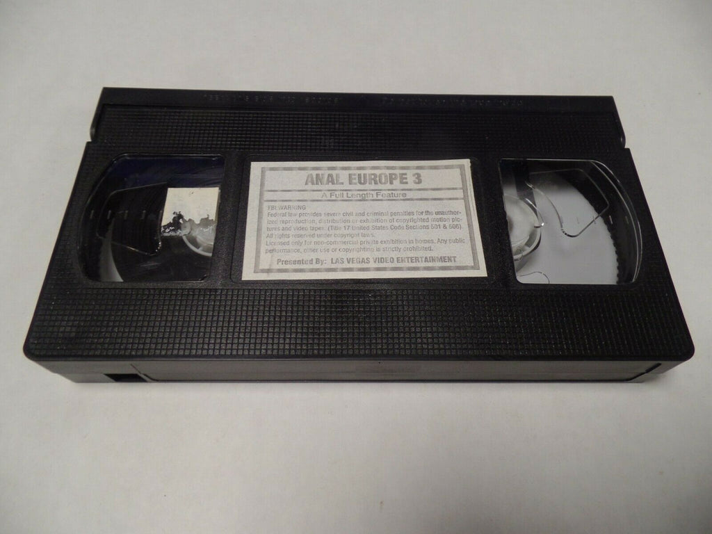 Anal Europe 3 Full Length Feature Las Vegas Adult VHS 052819AMP2