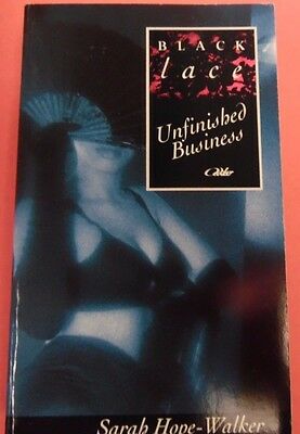 Black Lace- Unfinished Business Novel by Sarah Hope-Walker 1995 102213lm-epa