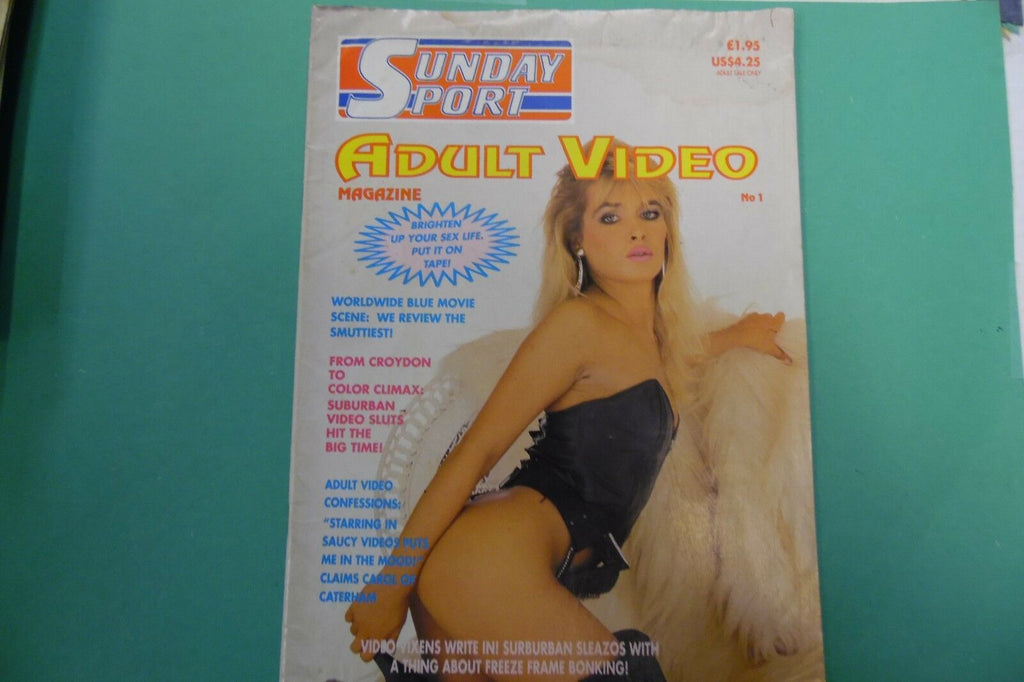 Sunday Sport Adult Video Magazine Carol #1 1989 113016lm-ep