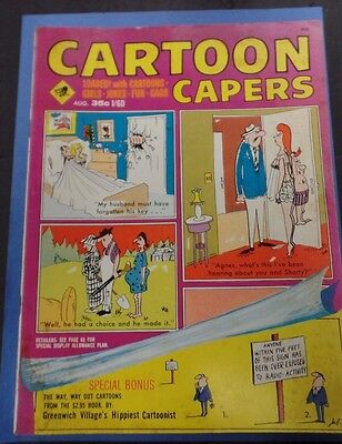 Cartoon Capers Adult Magazine August 1968 vg 010116lm-ep