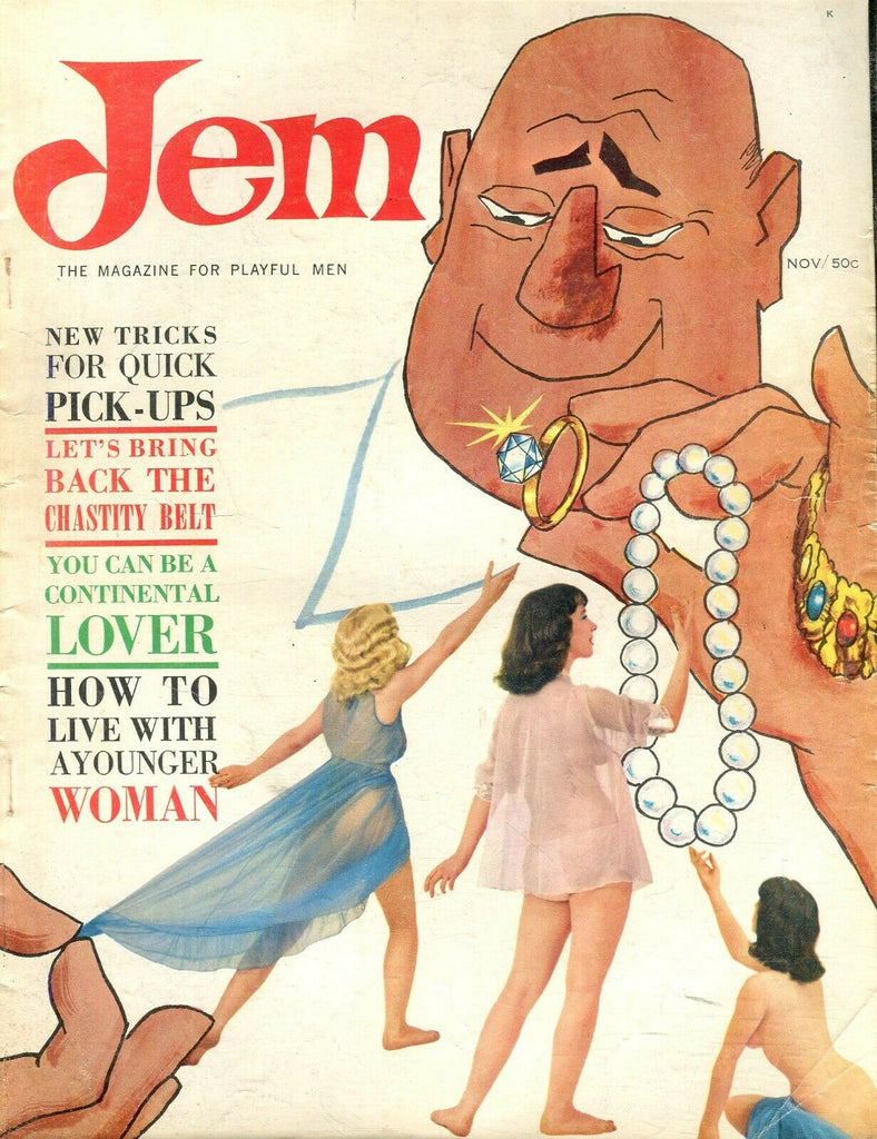 Jem Magazine Centerfold Girl Carol Riva November 1960's 100919lm-ep