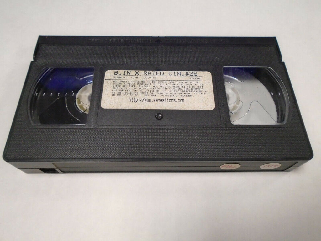 B in X-Rated Cinema #26 Sensations 153mins Adult VHS 061119AMP