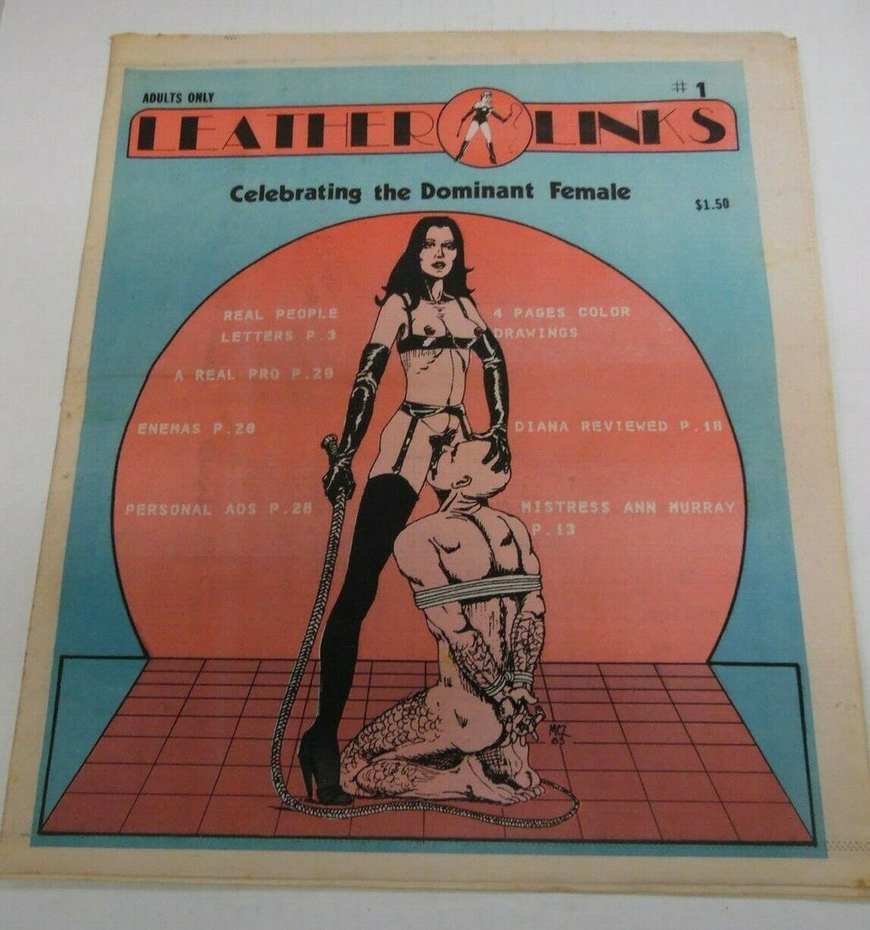 Leather Links Fetish Newspaper Mistress Ann Murray #1 1983 121719lm-ep