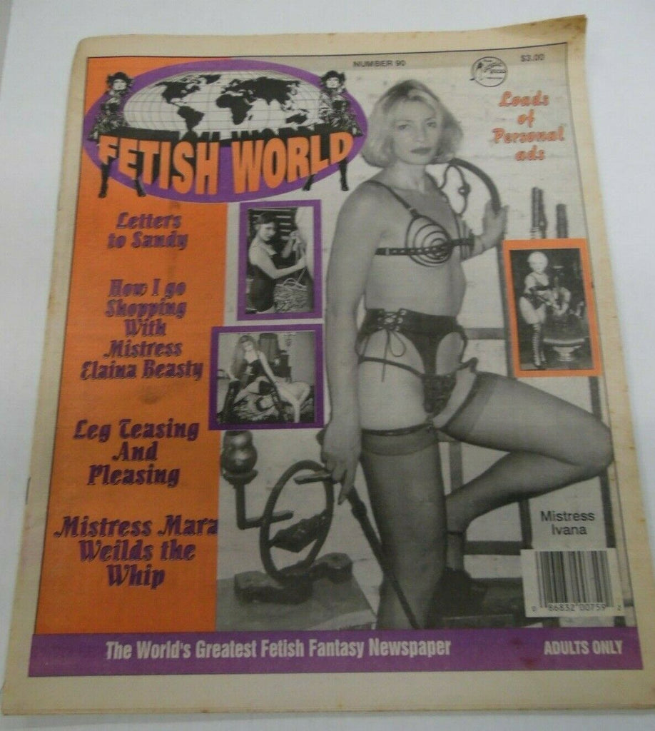 Fetish World Newspaper Mistress Ivana #90 1995 122119lm-ep2
