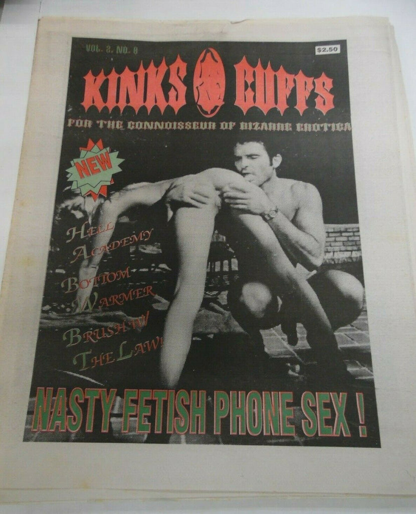 Kinks & Cuffs Newspaper Bottom Warmer vol.2 #8 1990's 120719lm-ep