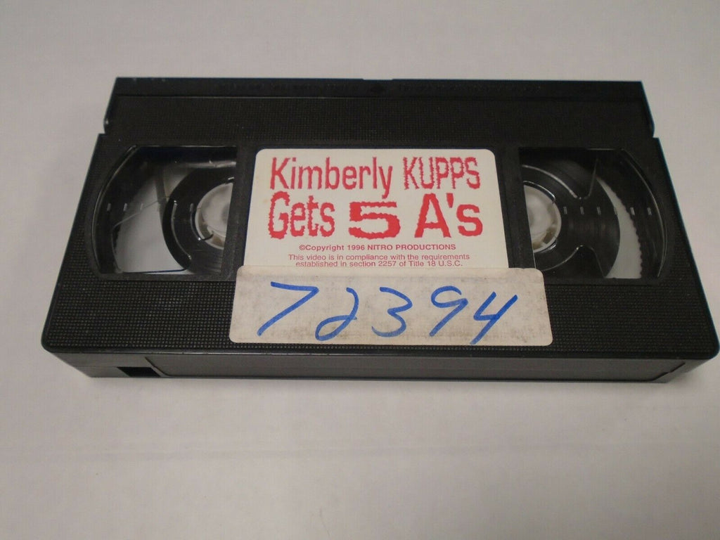 Kimberly Kupps Gets 5 A's 1996 Nitro Productions Adult VHS 070519AMP
