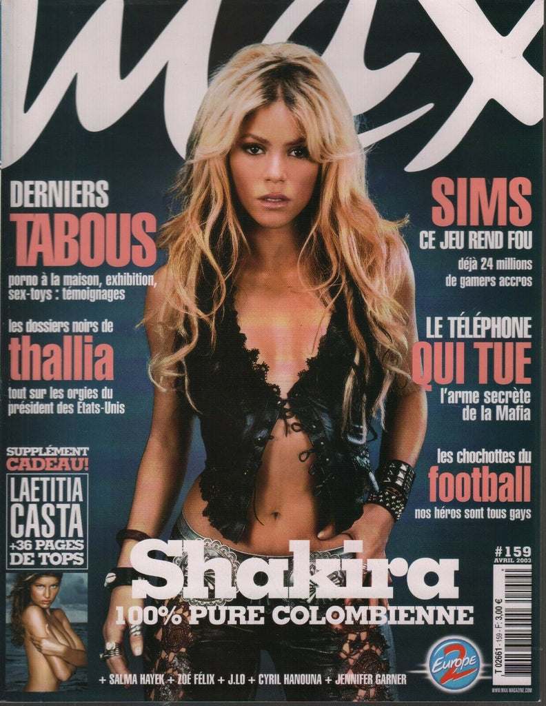 Max Max French Magazine Avril 2003 Shakira Laetita Casta 091919AME