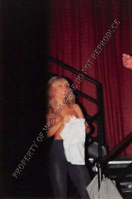 Nina Hartley Candid Original 4x6 Photo 1990s Performing Nude at Live Show 321ig