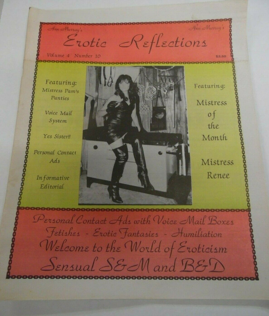 Erotic Reflections Fetish Newspaper Mistress Renee vol.4 #10 1993 122119lm-ep