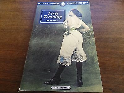 First Training Anonymous Wordsworth 1995 188 Pages Erotic Novel 120915ame