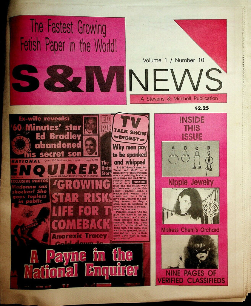 S & M News Mistress Cherri vol.1 #10 1992 022520lm-ep