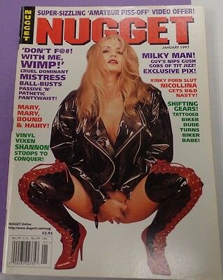 Nugget Busty Adult Magazine Vinyl Vixen Shannon January 1997 111115lm-ep
