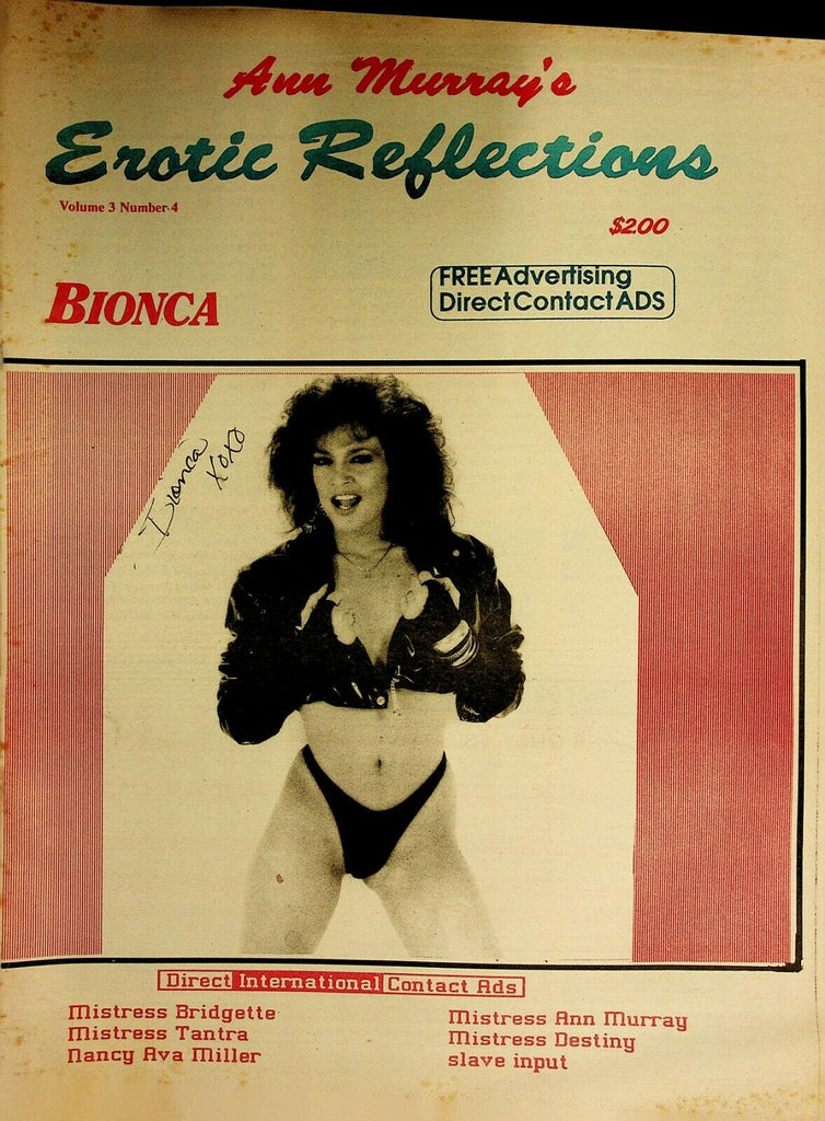 Ann Murray's Erotic Reflections Newspaper Bionca vol.3 #4 1993 022020lm-ep