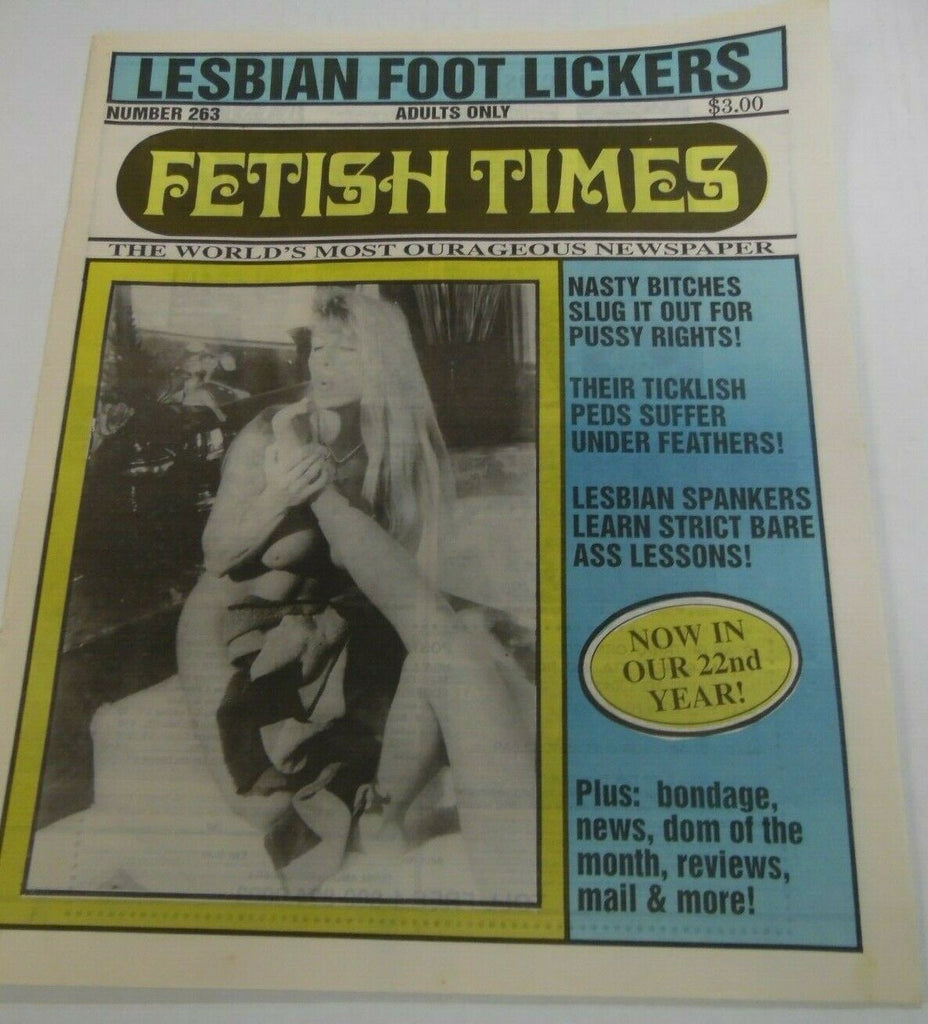 Fetish Times Fetish Times Newspaper Lesbian Foot Lickers #263 1995 121419lm-ep2 - Used