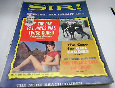 Sir Busty Adult Vintage Magazine Pat Hayes November 1963 021314lm-ep