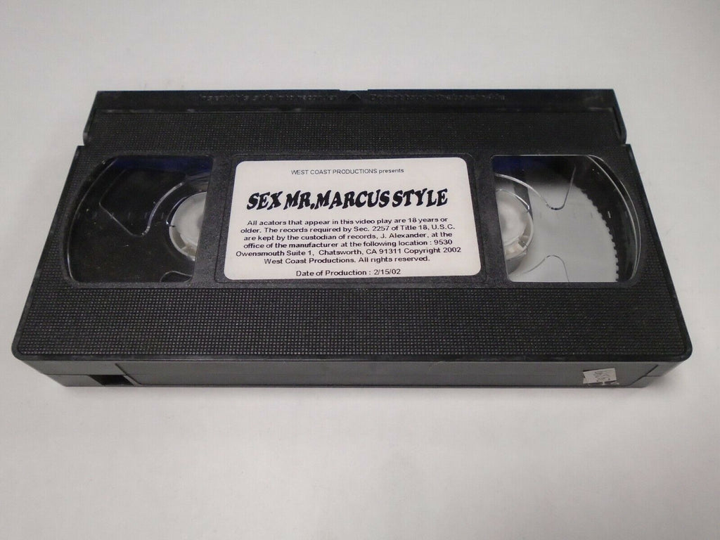 Sex Mr Marcus Style West Coast Productions 2002 Adult VHS 022119AMP