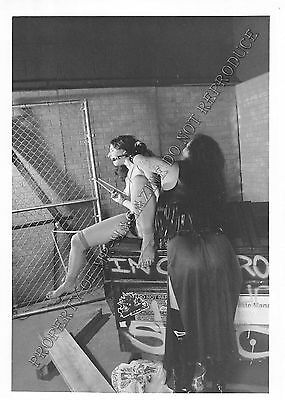 Adult 1990s B&W Photo 5x7 Bondage Brunette Lesbian Bound and Dominated 57NI