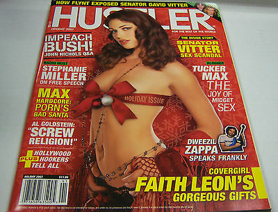 Hustler Magazine Holiday 2007 Faith Leon covergirl, Senator Vitter Sex 102812ELP
